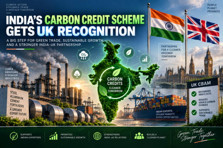 India Carbon Credit Trading Scheme recognised by UK under Carbon Border Adjustment Mechanism