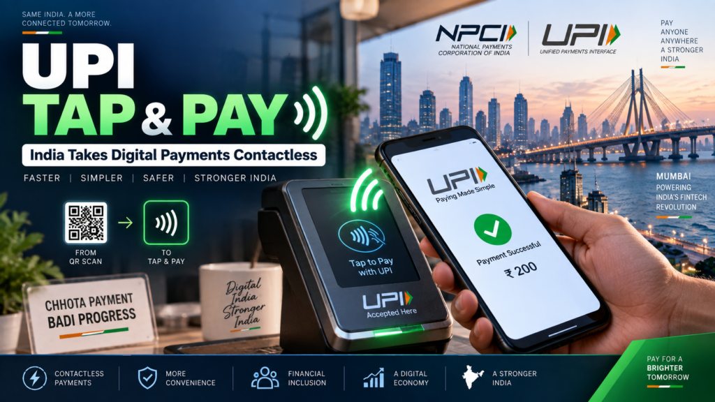 UPI Tap and Pay NFC-based contactless digital payment in India