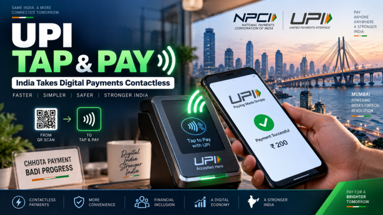 UPI Tap and Pay NFC-based contactless digital payment in India